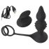 Rebel 2in1 - Draadloze Anale Vibrator met Penisring en Radiofunctie (Zwart)
