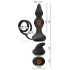 Rebel 2in1 - Draadloze Anale Vibrator met Penisring en Radiofunctie (Zwart)