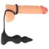 Rebel 2in1 - Draadloze Anale Vibrator met Penisring en Radiofunctie (Zwart)