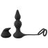Rebel 2in1 - Draadloze Anale Vibrator met Penisring en Radiofunctie (Zwart)