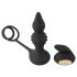 Rebel 2in1 - Draadloze Anale Vibrator met Penisring en Radiofunctie (Zwart)