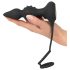Rebel 2in1 - Draadloze Anale Vibrator met Penisring en Radiofunctie (Zwart)