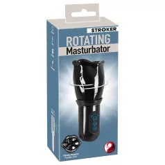   You2Toys - STROKER Rotating - oplaadbare, roterende kunstmond-masturbator (zwart)