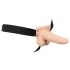 You2Toys Strap-on - holle, verstelbare vibrator (natuurlijk)