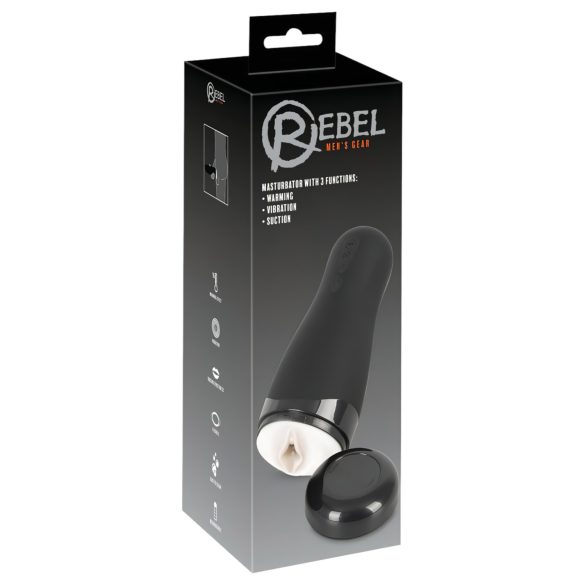 Rebel 3-in-1 Oplaadbare Verwarmende Masturbator