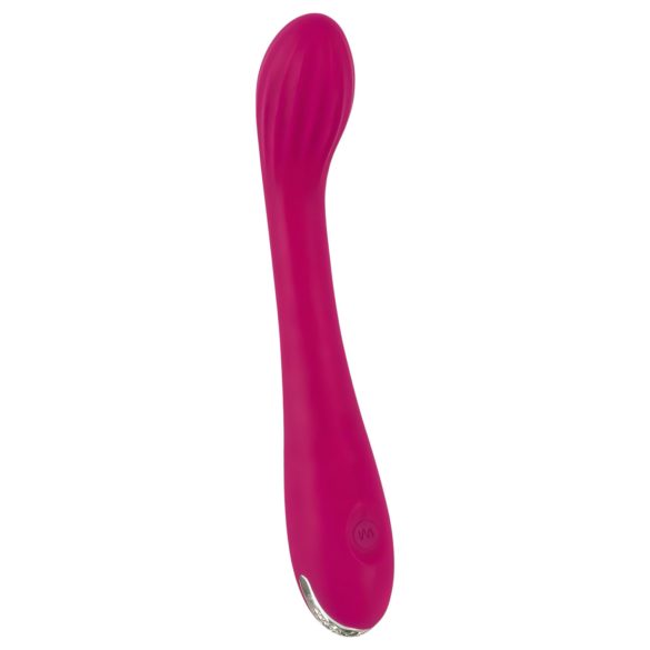 SMILE G-spot - oplaadbare, geribbelde G-spot vibrator (paars)