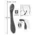 SMILE G-spot - oplaadbare, geribbelde G-spot vibrator (paars)