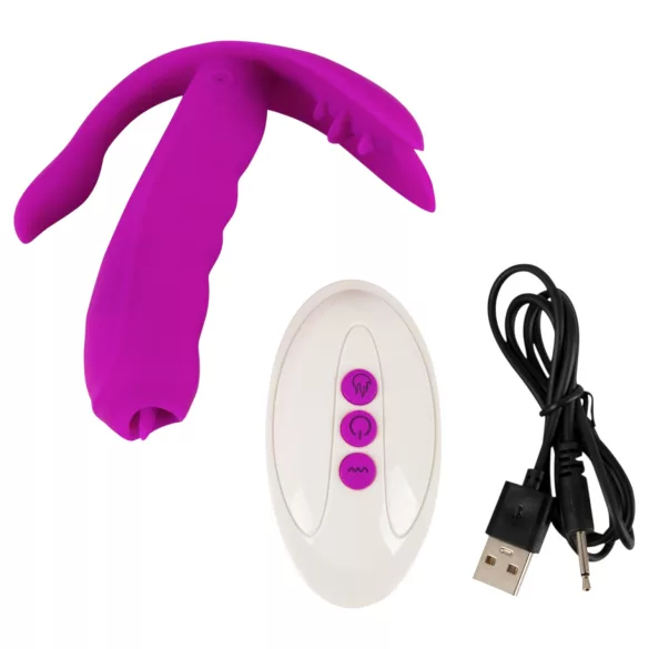 Javida - G-spot en clitoris vibrator - siliconen - paars