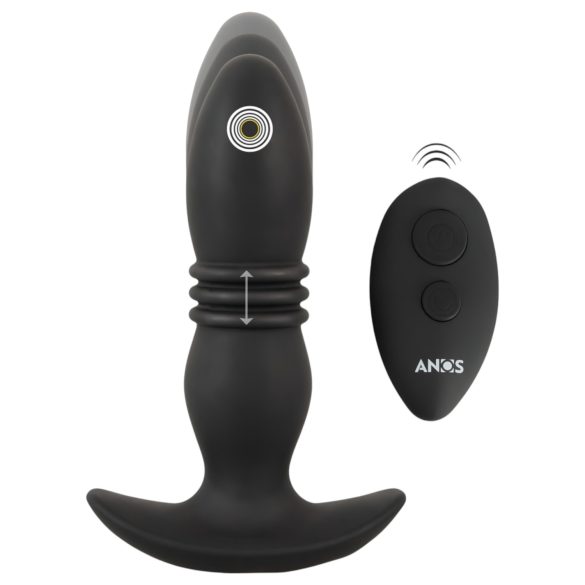 ANOS - radiogestuurde zwarte anale vibrator