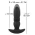 ANOS - radiogestuurde zwarte anale vibrator