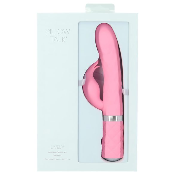 Pillow Talk Lively - Oplaadbare Vibrator met Clitorisstimulator (roze)