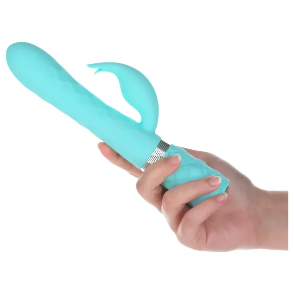 Pillow Talk Lively - oplaadbare clitoris vibrator met arm (turquoise)