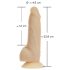 Naked Addiction Rotating 7 - draaiende vibrator (18 cm) - huidkleurig