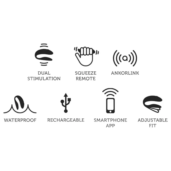 We-Vibe Chorus - koppel vibrator - draadloos, app-gestuurd - oranje