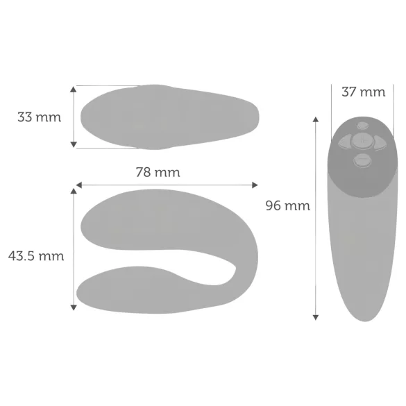 We-Vibe Chorus - koppel vibrator - draadloos, app-gestuurd - oranje