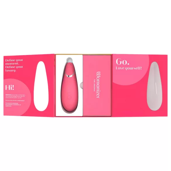 Womanizer Premium 2 - luchtdruk clitoris stimulator - roze
