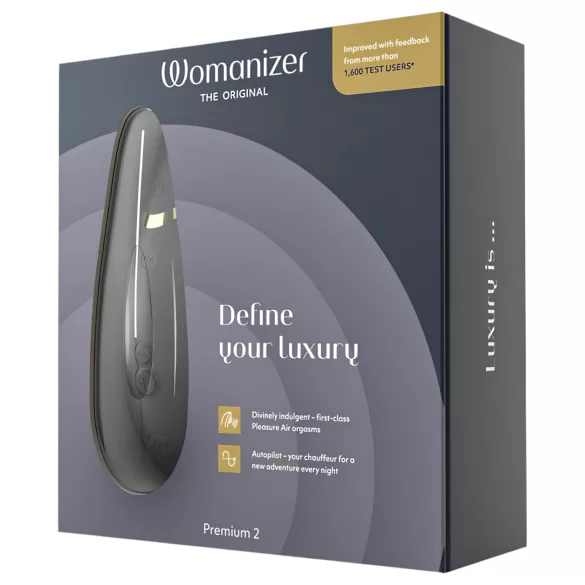 Womanizer Premium 2 - luchtdruk clitorisstimulator - zwart