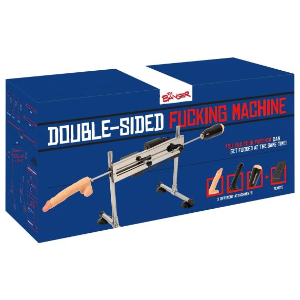 The Banger Seksmachine - dubbel plezier met 2 dildo's en een kunstvagina