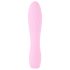 Cuties Mini 3 - oplaadbare, waterdichte geribbelde vibrator (roze)