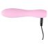 Cuties Mini 3 - oplaadbare, waterdichte geribbelde vibrator (roze)
