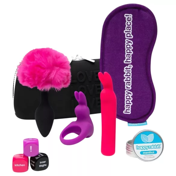 Happyrabbit - vibrator set voor koppels - oplaadbaar - 7-delig