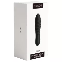 Svakom Tulip - oplaadbare, mini staafvibrator (zwart)