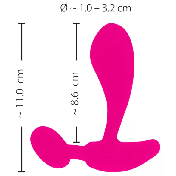 SMILE RC - G-spot vibrator - draadloos, oplaadbaar - silicone, roze
