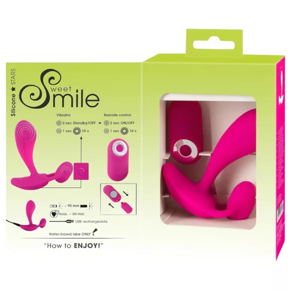 SMILE RC - G-spot vibrator - draadloos, oplaadbaar - silicone, roze
