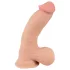 Nature Skin - dildo met huidtextuur - 20cm - naturel