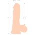 Nature Skin - Dildo met realistisch vel - 20cm (natuurlijk)