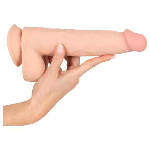 Nature Skin - dildo met huidtextuur - 25 cm - huidkleur