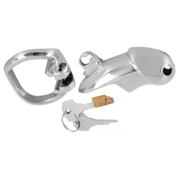 Fetish - penis kooi - metaal - zilver