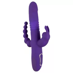   SMILE Triple - vibrator met drie armen - roterend, stotend - oplaadbaar - paars