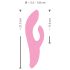 SMILE Nodding - Oplaadbare vibrator met klitstimulator (roze)