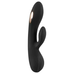 XOUXOU - oplaadbare vibrator met clitorisstimulator - zwart