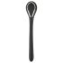 Penisplug Dilator - oplaadbare urethravibrator (1,1 cm) - zwart