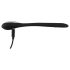 Penisplug Dilator - oplaadbare urethravibrator (1,1 cm) - zwart