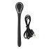 Penisplug Dilator - oplaadbare urethravibrator (1,1 cm) - zwart