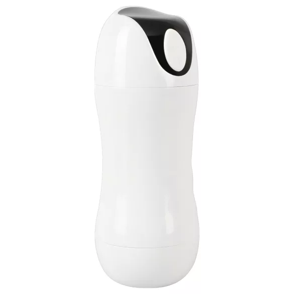 STROKER - oplaadbare, zuigende-vibrerende masturbator (wit)