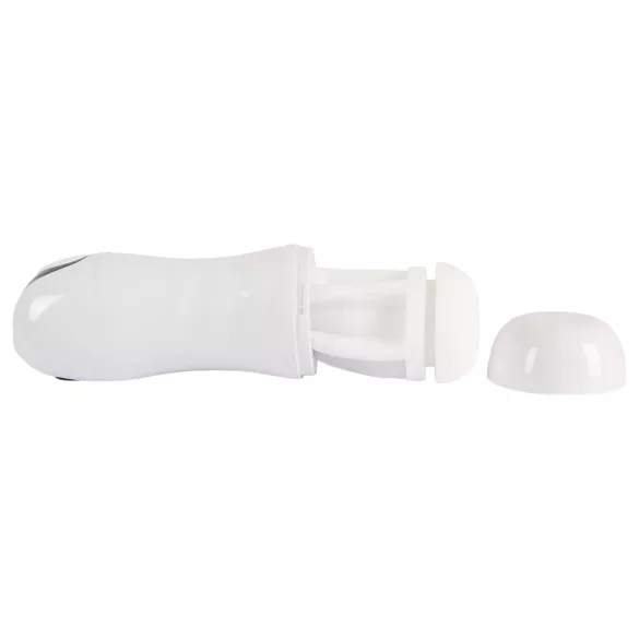 STROKER - oplaadbare, zuigende-vibrerende masturbator (wit)