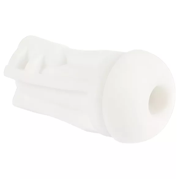 STROKER - oplaadbare, zuigende-vibrerende masturbator (wit)