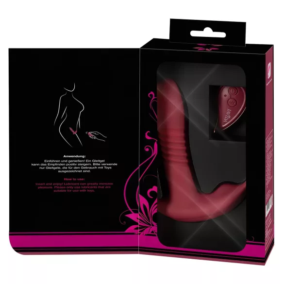 Javida - clitoris vibrator met afstandsbediening - 3 standen - rood