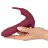 Javida RC - draadloze 3-functie clitoris vibrator (rood)