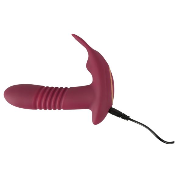 Javida RC - draadloze 3-functie clitoris vibrator (rood)
