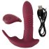 Javida RC - draadloze 3-functie clitoris vibrator (rood)