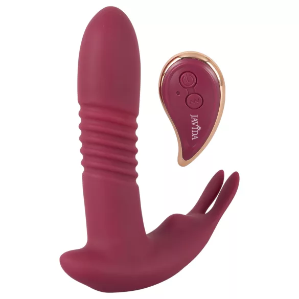 Javida - clitoris vibrator met afstandsbediening - 3 standen - rood