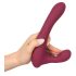 Javida - Roterende vibrator met clitorisarm (rood)