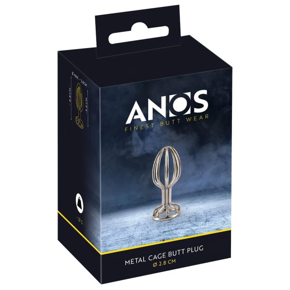 ANOS Metal 2,8 cm - Stalen Anale Plug (Zilver)