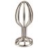 ANOS Metal 2,8 cm - Stalen Anale Plug (Zilver)