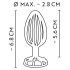 ANOS Metal 2,8 cm - Stalen Anale Plug (Zilver)